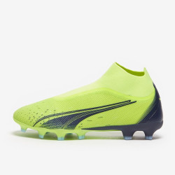 Sepatu Bola Puma Ultra Match+ FG/AG Fizzy Light Parisian Night Blue Glimmer 10703201