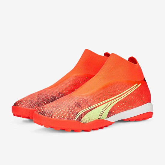 Sepatu Futsal Puma Ultra Match+ LI TT Fiery Coral Fizzy Light Puma Black 10703403