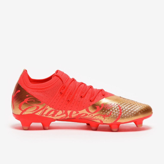 Sepatu Bola Puma Future Z 2.4 Neymar Jr FG/AG Fiery Coral Gold 10710501