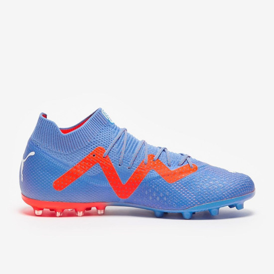 Sepatu Bola Puma Future Ultimate MG Blue Glimmer Puma White Puma Ultra Orange 10716801