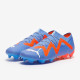 Sepatu Bola Puma Future Ultimate Low FG/AG Blue Glimmer Puma White Puma Ultra Orange 10716901