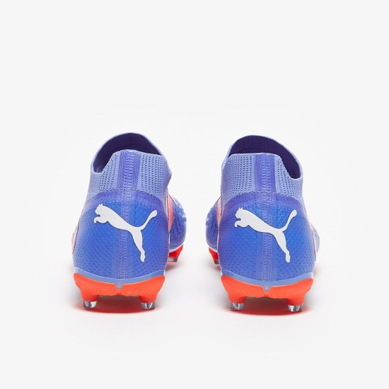 Sepatu Bola Puma Future Pro FG/AG Blue Glimmer Puma White Puma Ultra Orange 10717101