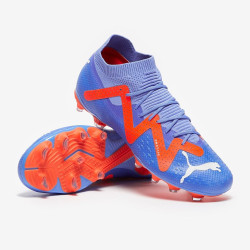 Sepatu Bola Puma Future Pro FG/AG Blue Glimmer Puma White Puma Ultra Orange 10717101