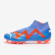 Sepatu Bola Puma Future Match+ Laceless FG/AG Blue Glimmer Puma White Puma Ultra Orange 10717601