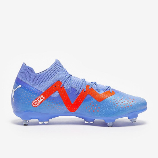 Sepatu Bola Puma Future Match SG Blue Glimmer Puma White Puma Ultra Orange 10717901