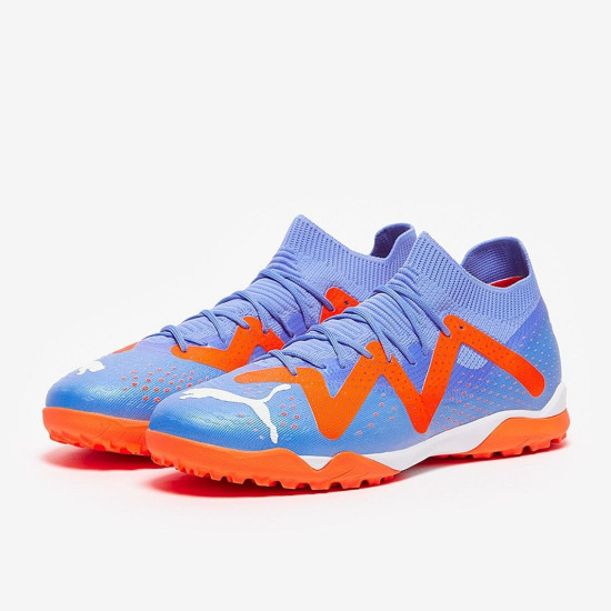 Sepatu Futsal Puma Future Match TT Blue Glimmer Puma White Puma Ultra Orange 10718401