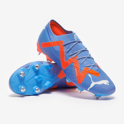 Sepatu Bola Puma Future Ultimate Low SG Blue Glimmer Puma White Puma Ultra Orange 10720901