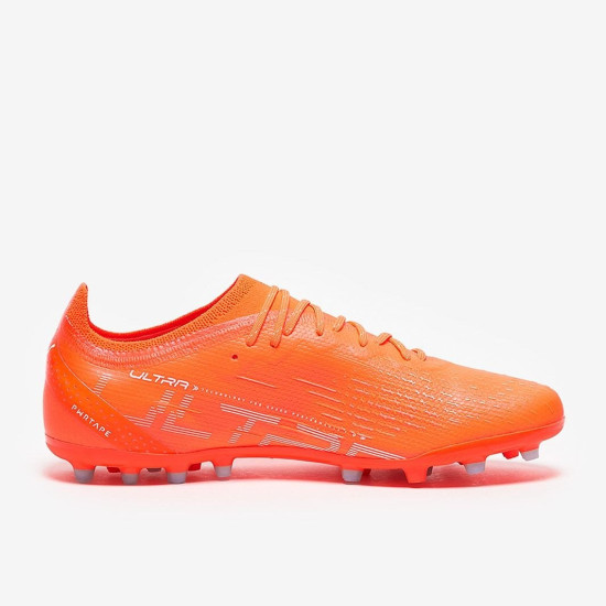 Sepatu Bola Puma Ultra Ultimate MG Puma Ultra Orange Puma White Blue Glimmer 10721401