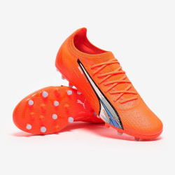 Sepatu Bola Puma Ultra Ultimate MG Puma Ultra Orange Puma White Blue Glimmer 10721401