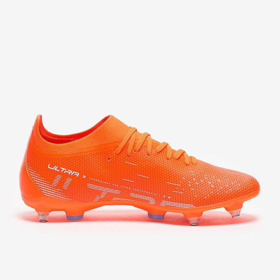 Sepatu Bola Puma Ultra Match SG Puma Ultra Orange Puma White Blue Glimmer 10721601