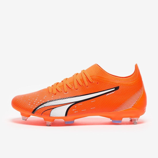 Sepatu Bola Puma Ultra Match SG Puma Ultra Orange Puma White Blue Glimmer 10721601