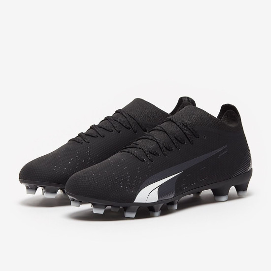 Sepatu Bola Puma Ultra Match FG/AG Puma Black Puma White 10721702