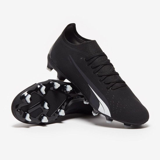 Sepatu Bola Puma Ultra Match FG/AG Puma Black Puma White 10721702 Sepatu Bola Puma Ultra Match FG/AG Puma Black Puma White 10721702