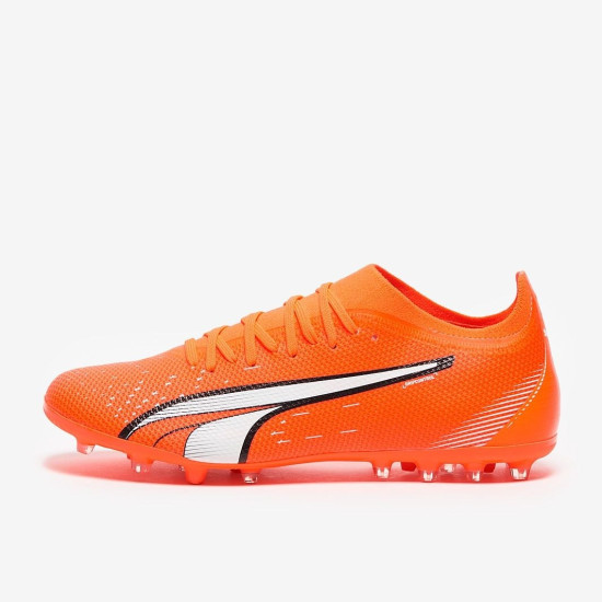 Sepatu Bola Puma Ultra Match MG Puma Ultra Orange Puma White Blue Glimmer 10721901