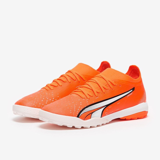 Sepatu Futsal Puma Ultra Match TT Puma Ultra Orange Puma White Blue Glimmer 10722001