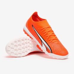 Sepatu Futsal Puma Ultra Match TT Puma Ultra Orange Puma White Blue Glimmer 10722001