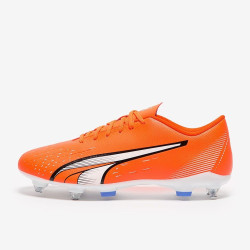 Sepatu Bola Puma Ultra Play SG Puma Ultra Orange Puma White Blue Glimmer 10722301