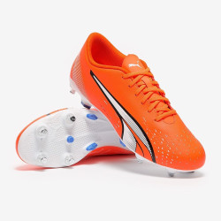 Sepatu Bola Puma Ultra Play SG Puma Ultra Orange Puma White Blue Glimmer 10722301