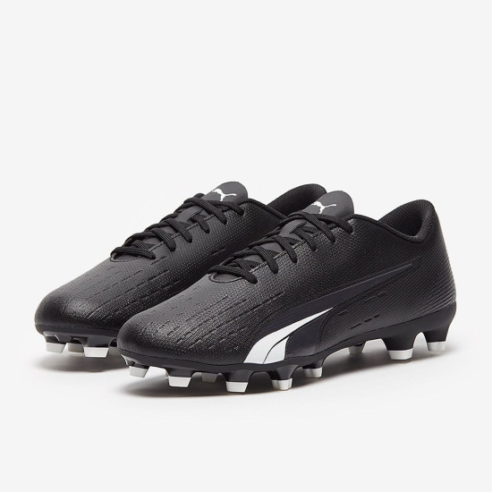 Sepatu Bola Puma Ultra Play FG/AG Puma Black Puma White 10722402