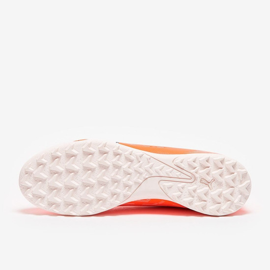 Sepatu Futsal Puma Ultra Play TT Puma Ultra Orange Puma White Blue Glimmer 10722601