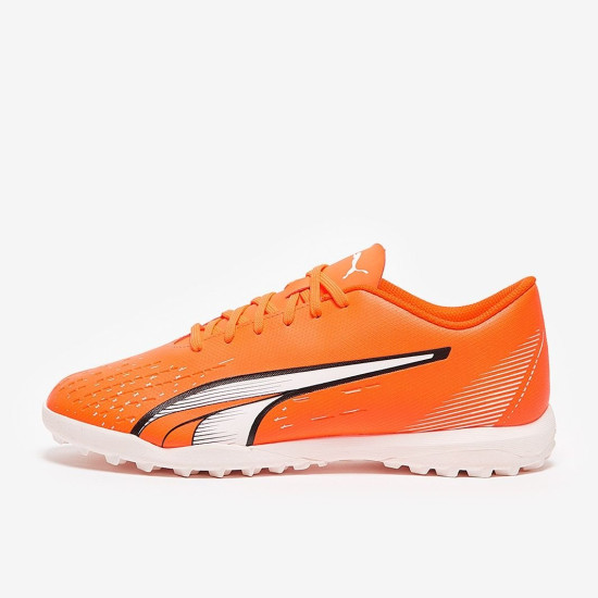 Sepatu Futsal Puma Ultra Play TT Puma Ultra Orange Puma White Blue Glimmer 10722601