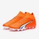 Sepatu Bola Puma Ultra Pro FG/AG Puma Ultra Orange Puma White Blue Glimmer 10724001