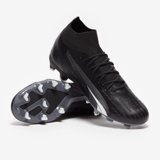 Sepatu Bola Puma Ultra Pro FG/AG Puma Black Puma White 10724002