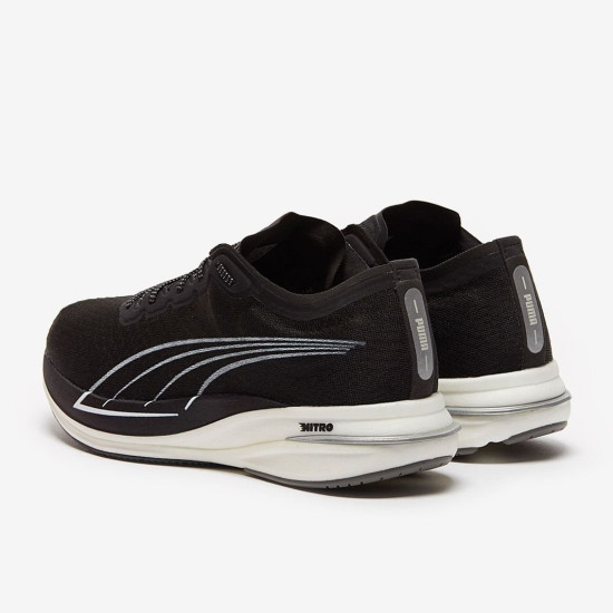 Sepatu Lari Puma Deviate Nitro Puma Black Puma Silver 194449-02