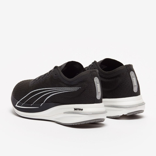 Sepatu Lari Puma Deviate Nitro Puma Black Puma White 194449-11 Sepatu Lari Puma Deviate Nitro Puma Black Puma White 194449-11