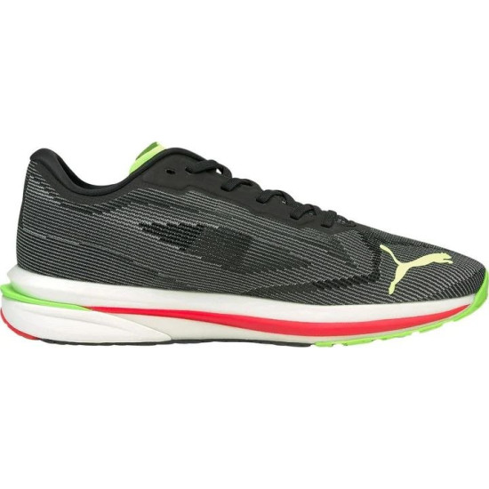 Sepatu Lari Puma Velocity Nitro Puma Black Puma White Green Glare 194596 10-7