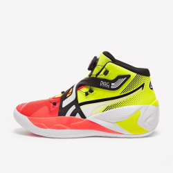 Sepatu Basket Puma Disc Rebirth Yellow Alert Red Blast 194812-01