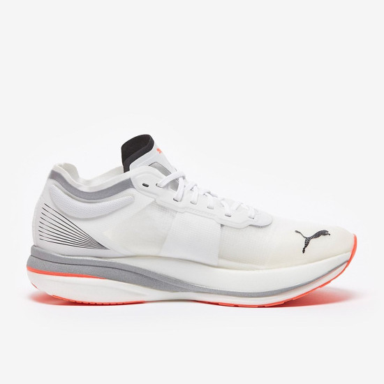 Sepatu Lari Puma Deviate Nitro Elite Racer White Red 195204-02