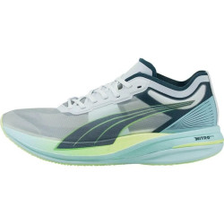 Sepatu Lari Puma Deviate Nitro Elite Racer Puma White Dark Slate Fizzy Light 195204 03-6