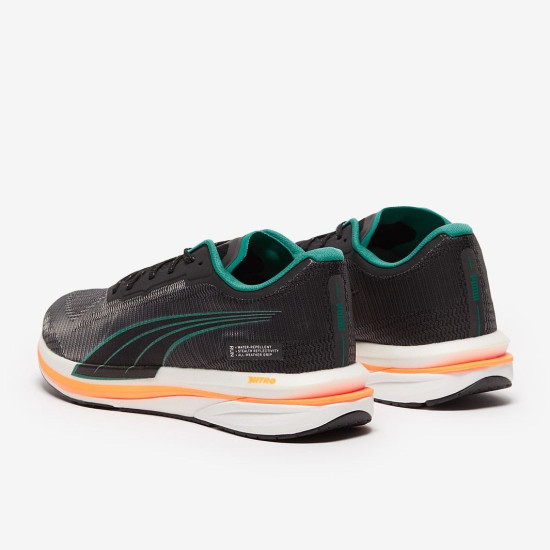 Sepatu Lari Puma Velocity Nitro WTR Puma Black Parasailing Orange Glow 195293-01