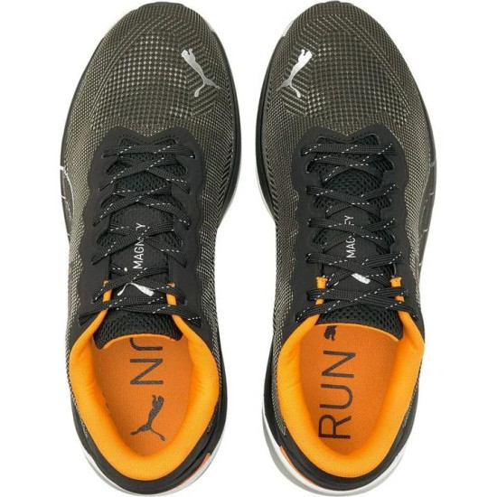 Sepatu Lari Puma Magnify Nitro WTR Puma Black Orange Glow 195306 01-8