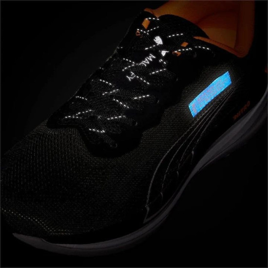 Sepatu Lari Puma Magnify Nitro WTR Puma Black Orange Glow 195306 01-8