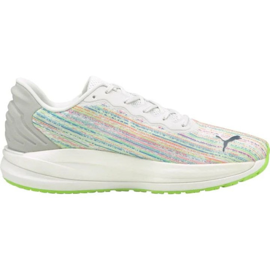 Sepatu Lari Puma Magnify Nitro SP White Sunblaze Green Glare 195417 01-7.5