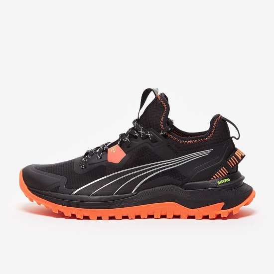 Sepatu Lari Puma Voyage Nitro Puma Black Lava Blast Metallic Silver 195504-01