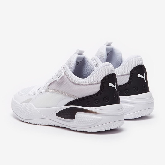 Sepatu Basket Puma Court Rider I White Black 195634-03