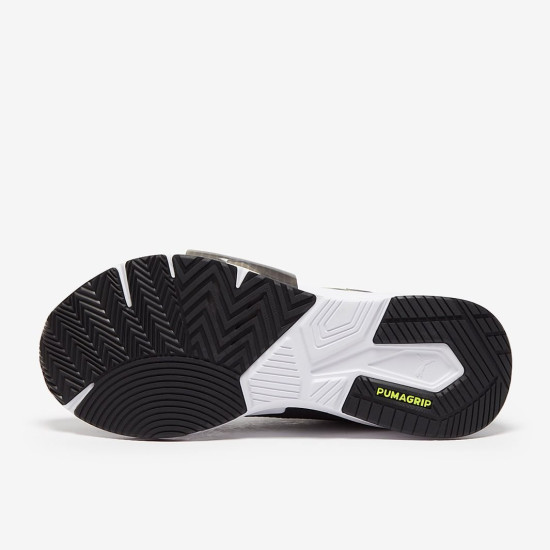 Sepatu Lari Puma PWRFrame TR Puma Black Castlerock Lime Squeeze 376049-08