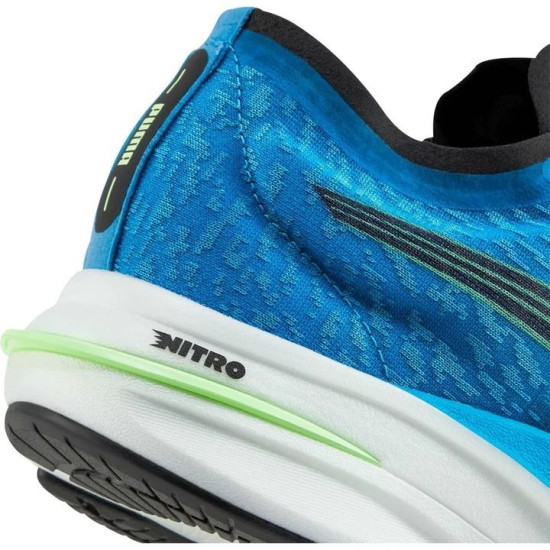 Sepatu Lari Puma Deviate Nitro Wildwash Ocean Dive Fizzy Lime 376223 01-7