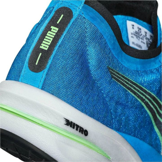 Sepatu Lari Puma Deviate Nitro Wildwash Ocean Dive Fizzy Lime 376223 01-7