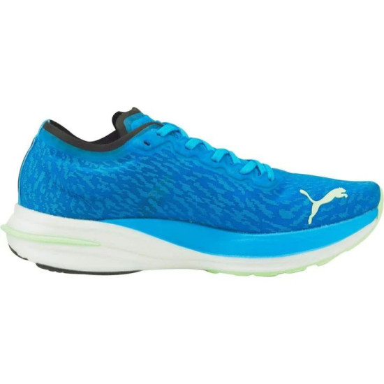 Sepatu Lari Puma Deviate Nitro Wildwash Ocean Dive Fizzy Lime 376223 01-7