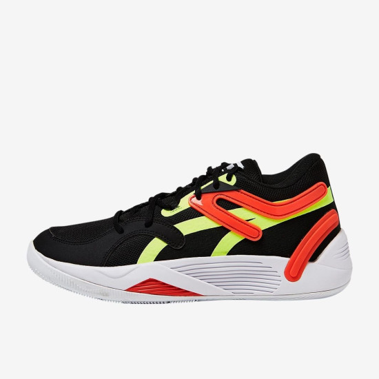 Sepatu Basket Puma TRC Blaze Court Puma Black Cherry Tomato 376582-03