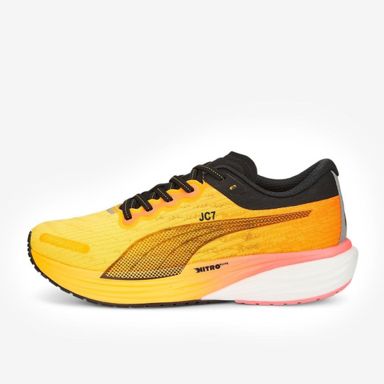 Sepatu Lari Puma Deviate Nitro 2 Sunset Glow Sun Stream Puma Black 376807-03