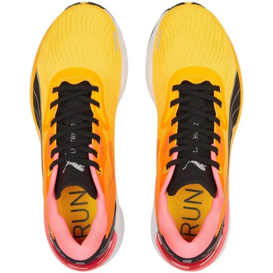 Sepatu Lari Puma Electrify Nitro 2 Sun Stream Sunset Glow Puma Black 376814 03-7