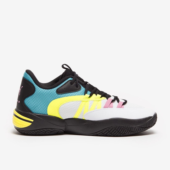 Sepatu Basket Puma Court Rider 2.0 SWXP Puma White Yellow Alert 376877-01