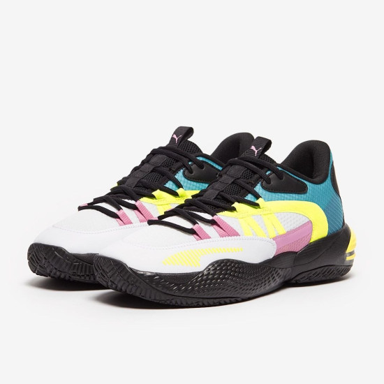 Sepatu Basket Puma Court Rider 2.0 SWXP Puma White Yellow Alert 376877-01