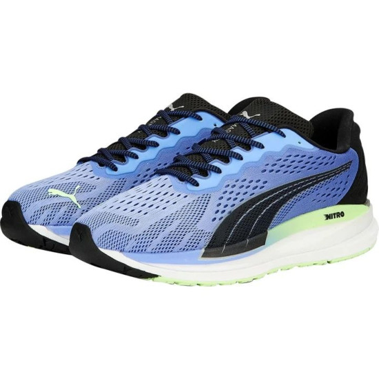 Sepatu Lari Puma Magnify Nitro Surge Elektro Purple Royal Sapphire Fizzy Lime 376905 08-7