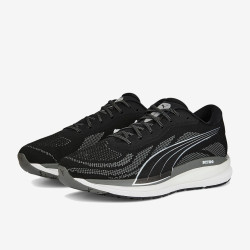 Sepatu Lari Puma Magnify Nitro Knit Puma Black Castlerock Puma White 376907-01